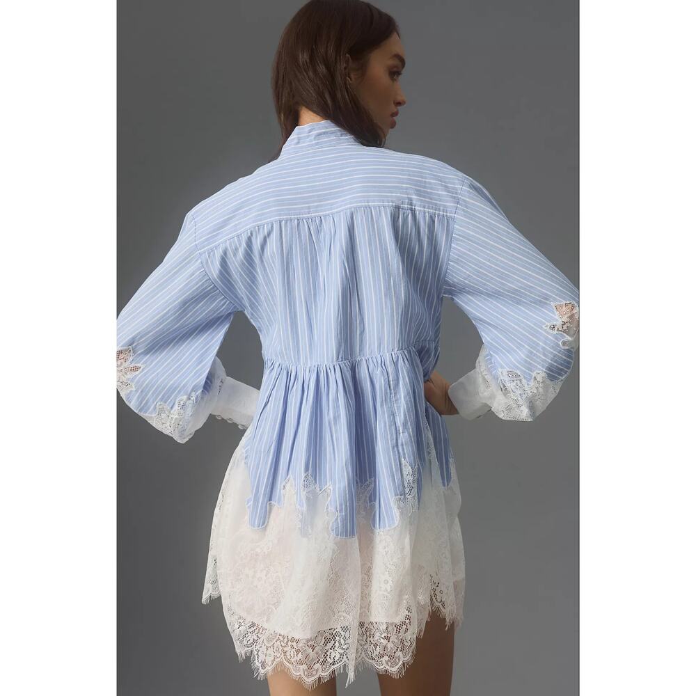 Anthropologie Maeve Mini Shirt Dress - New Size 14 - Picture 2 of 5